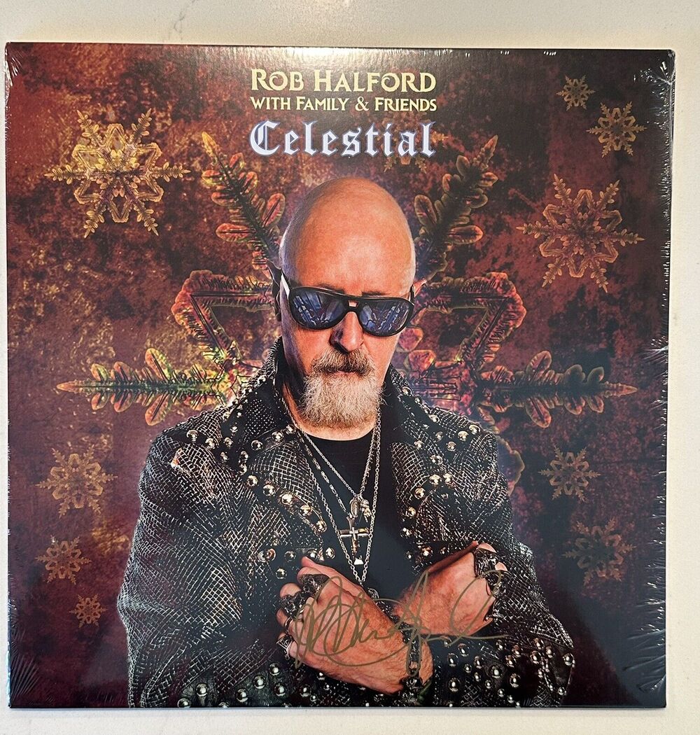 Rob Halford Signed/Autographed Celestial Vinyl LP Record Judas Priest #4